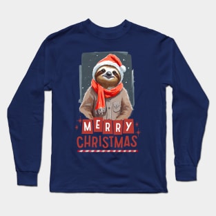 Sloth Christmas Long Sleeve T-Shirt